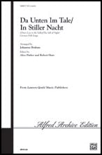 Da Unten Im Tale/In Stiller Nacht SATB choral sheet music cover Thumbnail